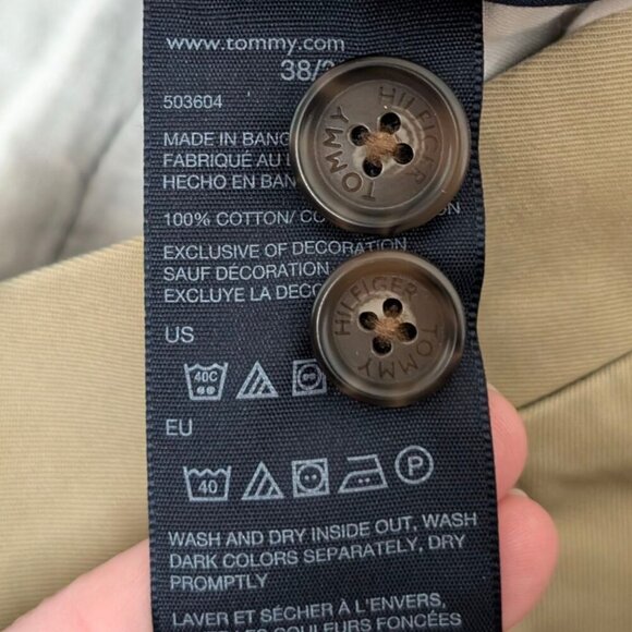 Tommy Hilfiger Tailored Fit Khaki Pants - Picture 5 of 8